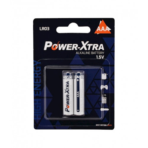 Power-Xtra LR03/AAA Size Alkaline Pil - 2li Blister