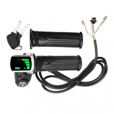 Scooter / Elektrikli Bisiklet için LCD Ekranlı ( Analog Şarj göstergeli) Kontak-Anahtarlı Gaz Kolu