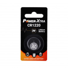 Power-Xtra CR1220 3V Lithium Pil - tekli Blister