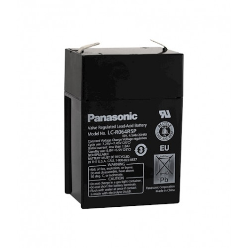  Panasonic LC-R064R5P 6V 4.5 Ah Bakımsız Kuru Akü
